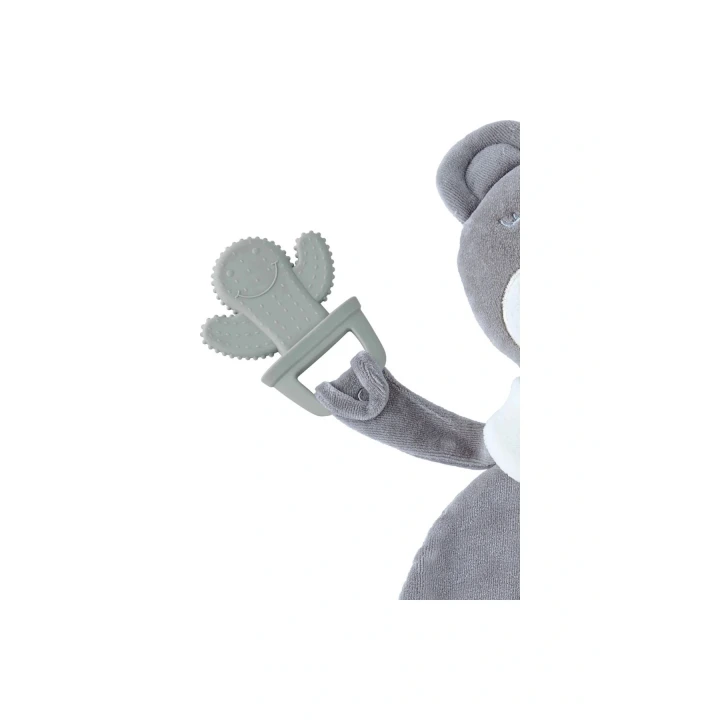 Babyjem Diş Kaşıyıcılı Uykucu Ayıcık 680 Gri