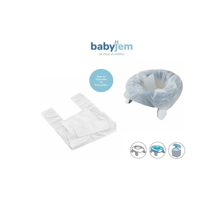 Babyjem Sızdırmaz Portatif Lazımlık Yedek Poşeti - 20 Adet