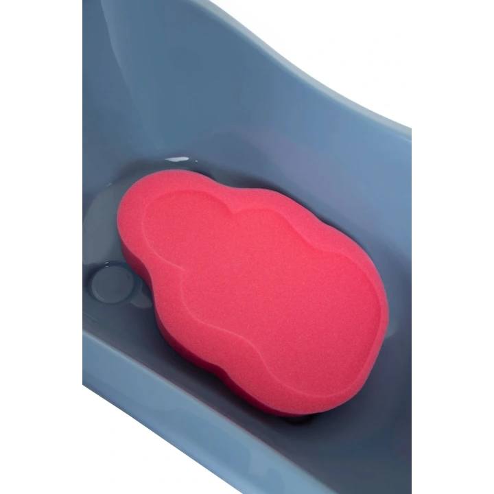 Babyjem Küvet Süngeri Banyo Süngeri Kırmızı
