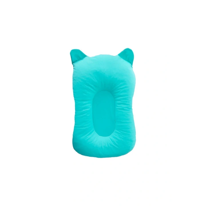 Babyjem Sevimli Kedi Köpüklü Bebek Banyo Küvet Yatağı Mavi (Straforlu - Suda Batmaz)