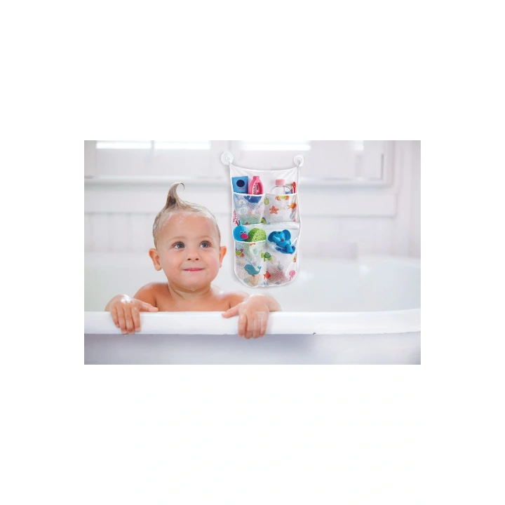 Babyjem Bebek Banyo Oyuncak Torbası - Beyaz