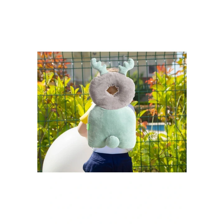 Babyjem Bebek Melek Kanadı Koruma Yastığı Yeşil Kadife