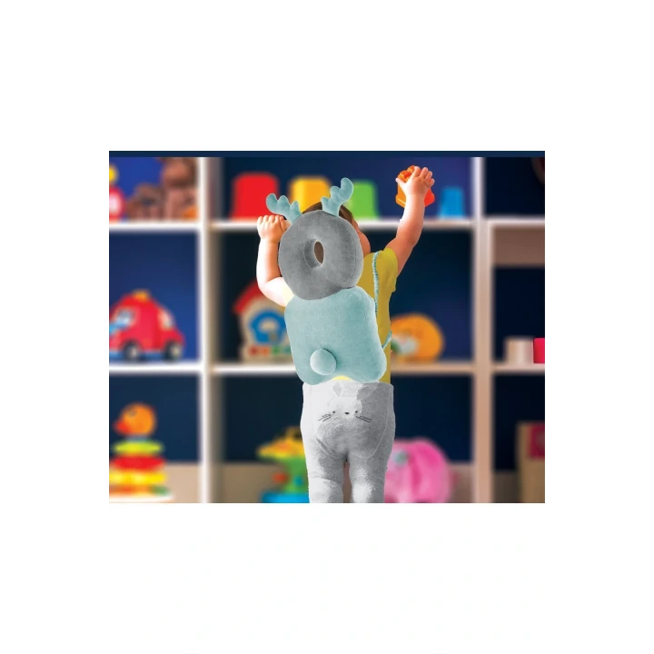 Babyjem Bebek Melek Kanadı Koruma Yastığı Yeşil Kadife