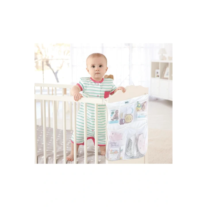 Babyjem Yatak Başı Organizer 555 Beyaz