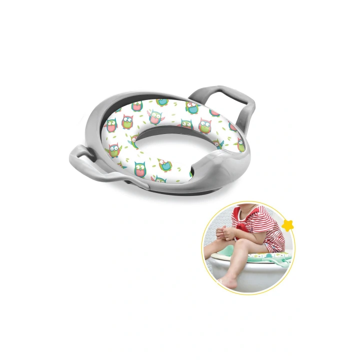 Babyjem Mega Klozet Adaptörü Soft Gri