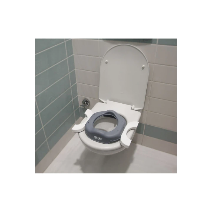 Babyjem Portatif Katlanabilir Lazımlık - Gri (5 Adet Poşet Hediyeli)