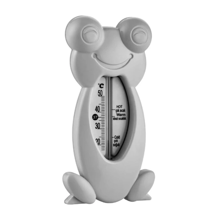 Babyjem Kurbağa Banyo Oda Termometresi Gri