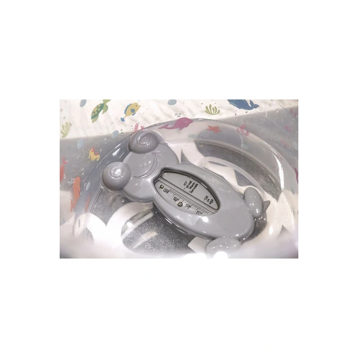 Babyjem Kurbağa Banyo Oda Termometresi Gri