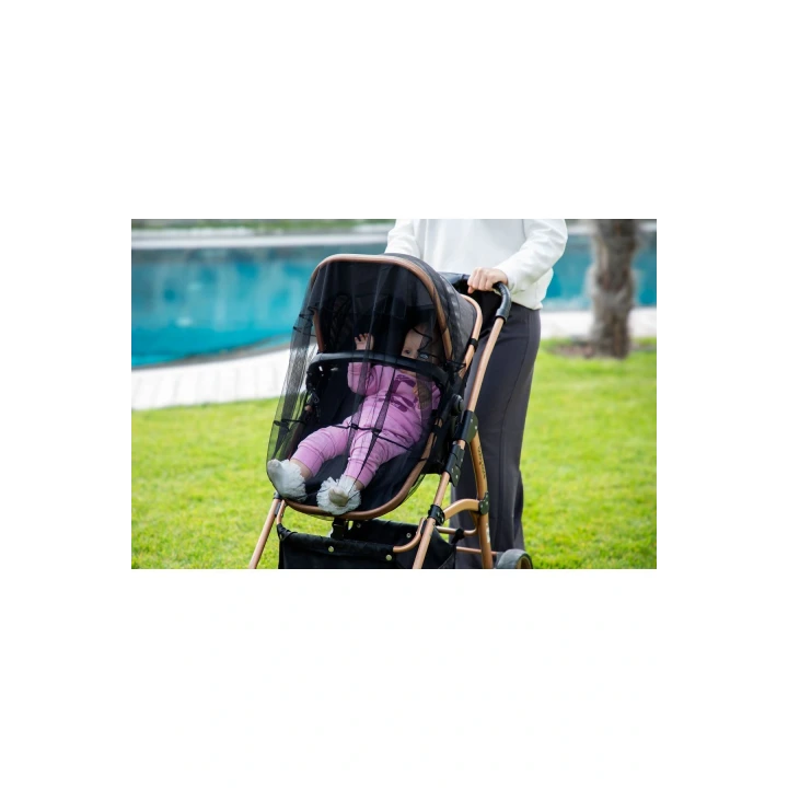 Babyjem Siyah Puset Bebek Arabası Sinekliği 070