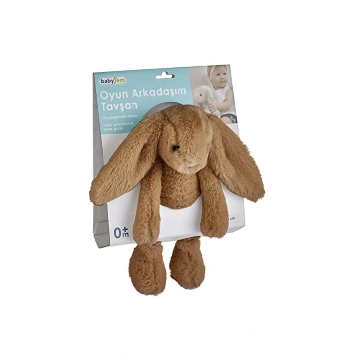 Babyjem Uyku Arkadaşım Oturabilen Tavşan Kahve 35 Cm