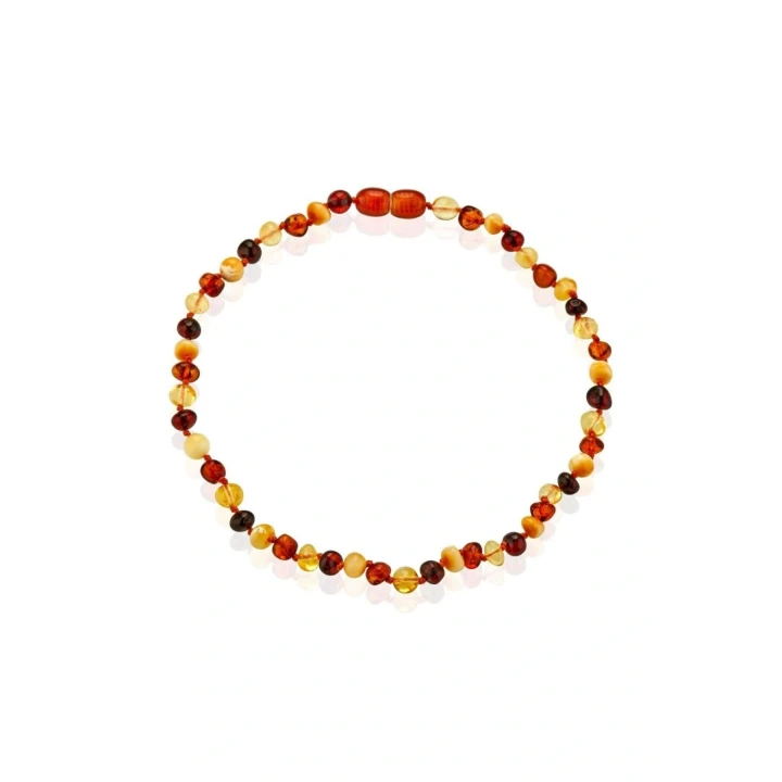 Babyjem Orjinal Sertifikalı Kehribar Bebek Kolyesi Multicolor