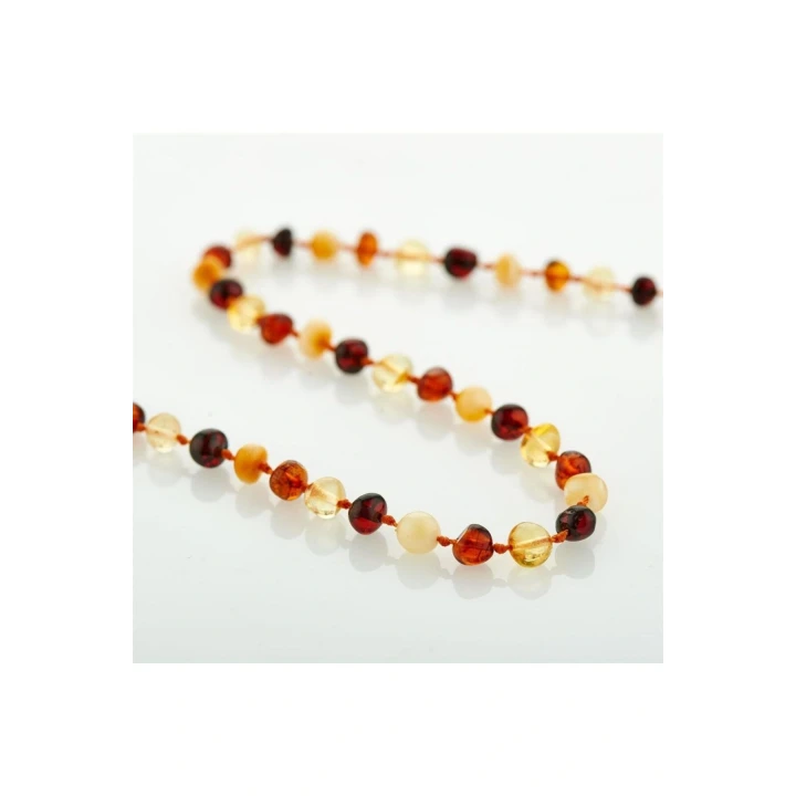 Babyjem Orjinal Sertifikalı Kehribar Bebek Kolyesi Multicolor