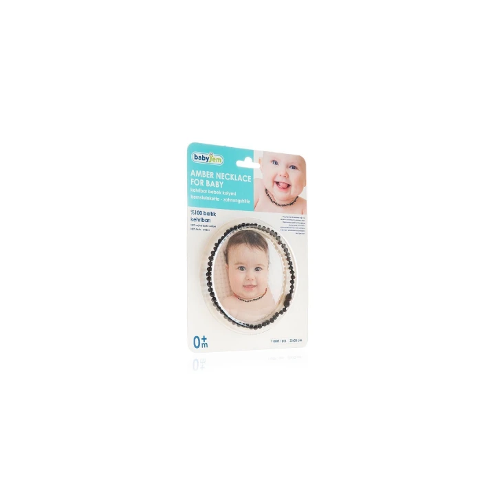 Babyjem Orjinal Sertifikalı Kehribar Bebek Kolyesi Vişne