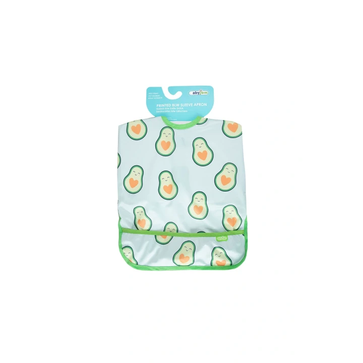 Babyjem Baskılı Blw Kollu Önlük Avakado Desen