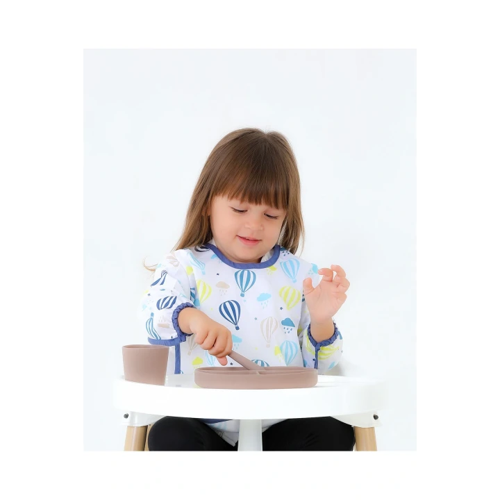 Babyjem Baskılı Blw Kollu Önlük Balon Desen