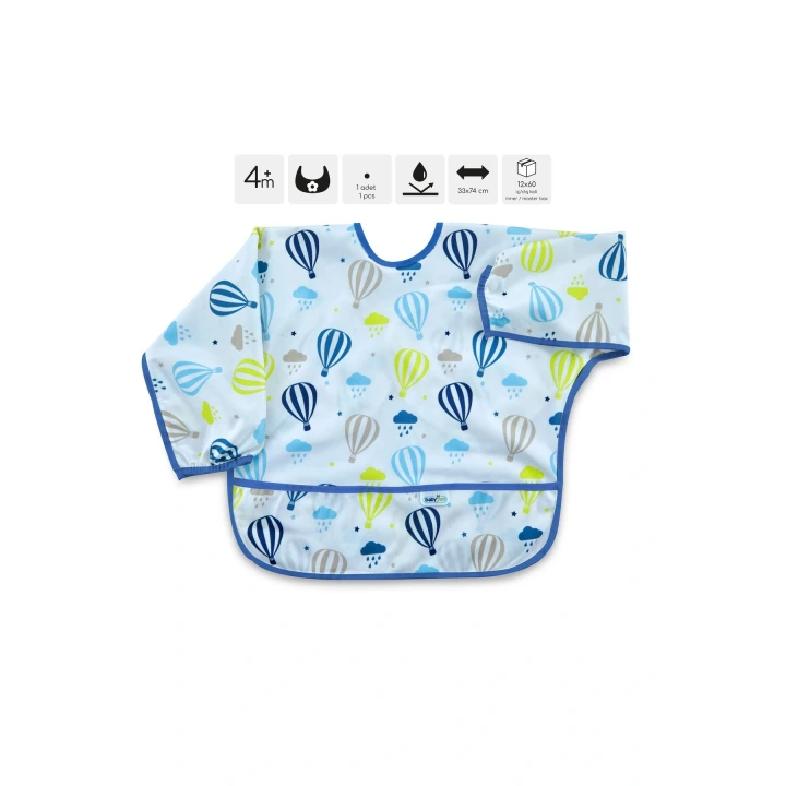 Babyjem Baskılı Blw Kollu Önlük Balon Desen
