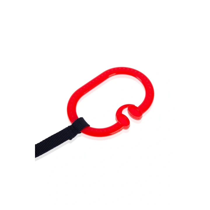 Babyjem Pusete Asılabilir Oval Sesli Çıngırak Kırmızı