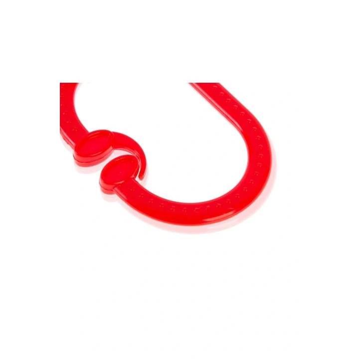 Babyjem Pusete Asılabilir Oval Sesli Çıngırak Kırmızı