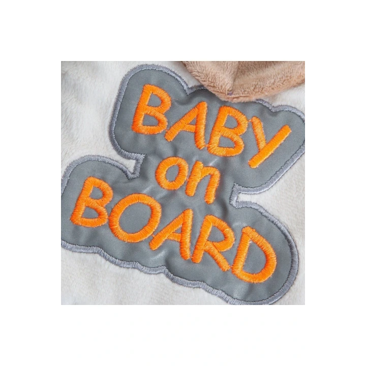 Babyjem Reflektörlü Arabada Bebek Var Aparatı Kahve