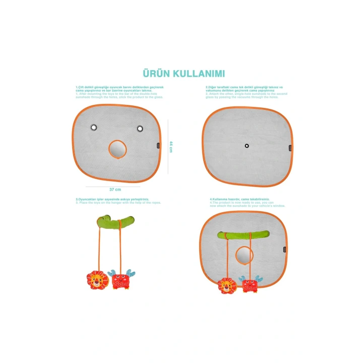 Babyjem Figürlü Oto Yan Cam Güneşliği