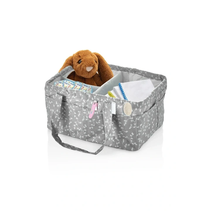 Babyjem Katlamalı Anne&bebek Organizer Gri Çiçek