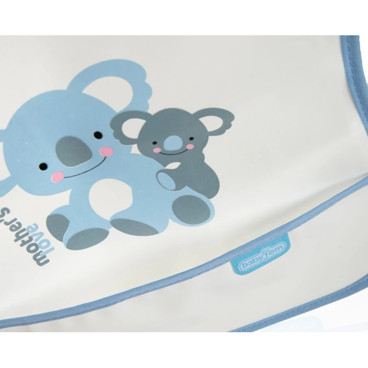 Babyjem Poli Muşamba Önlük Küçük Mavi