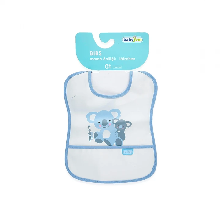 Babyjem Poli Muşamba Önlük Küçük Mavi