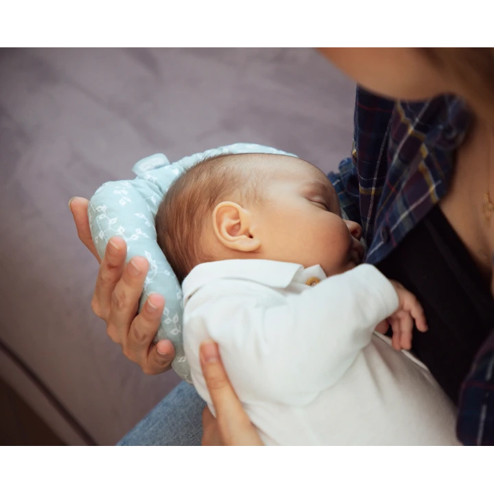 Babyjem Emzirme Yastığı Mint Çiçek