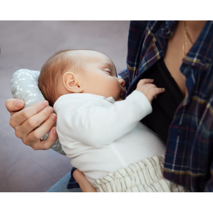 Babyjem Emzirme Yastığı Gri Çiçek