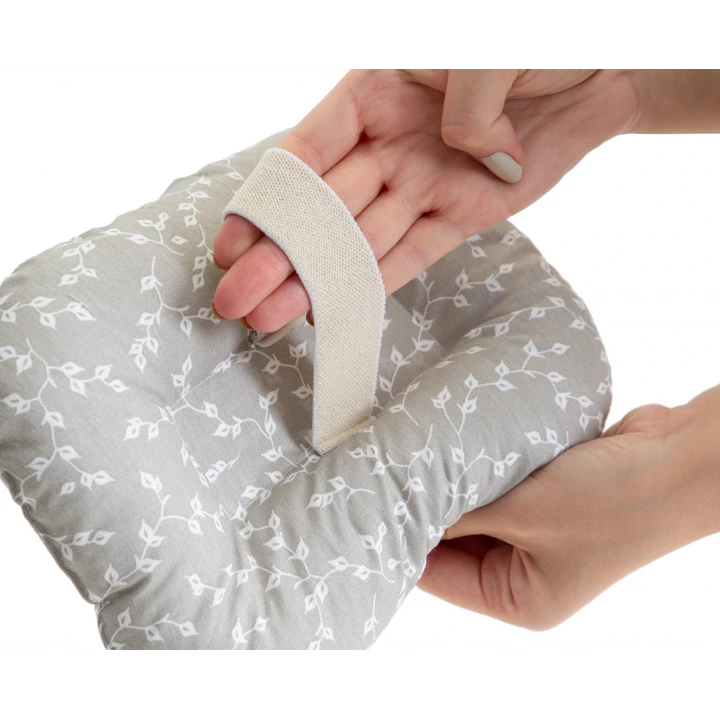 Babyjem Emzirme Yastığı Gri Çiçek