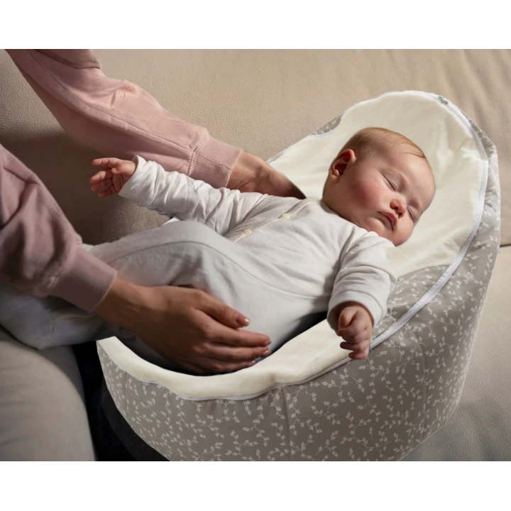 Babyjem Fasulye Yatak Gri Çiçek