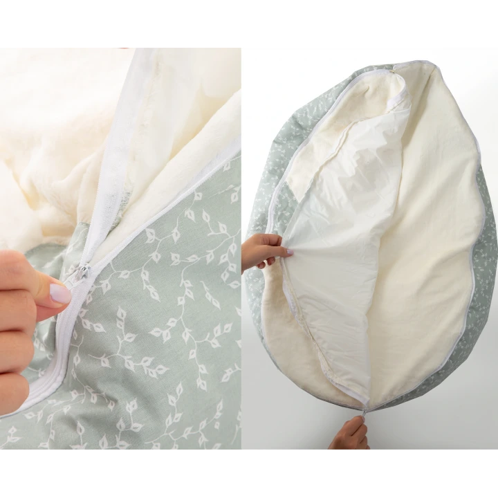 Babyjem Fasulye Yatak Mint Çiçek