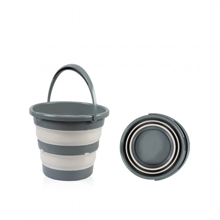 Babyjem Katlanır Bebek Banyo Küvet Seti 5 Parça Antrasit (Havlu Fileli)