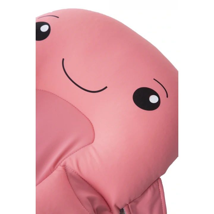 Babyjem Sevimli Balina Köpüklü Banyo Küveti Yatağı Pembe (Straforlu - Suda Batmaz)