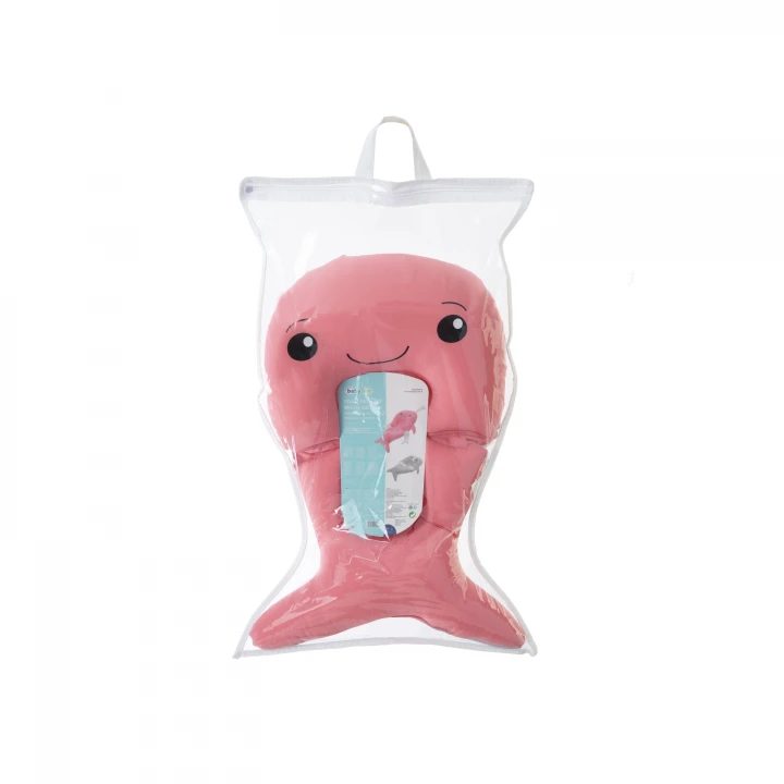 Babyjem Sevimli Balina Köpüklü Banyo Küveti Yatağı Pembe (Straforlu - Suda Batmaz)