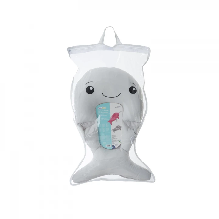 Babyjem Sevimli Balina Köpüklü Banyo Küveti Yatağı Gri (Straforlu - Suda Batmaz)