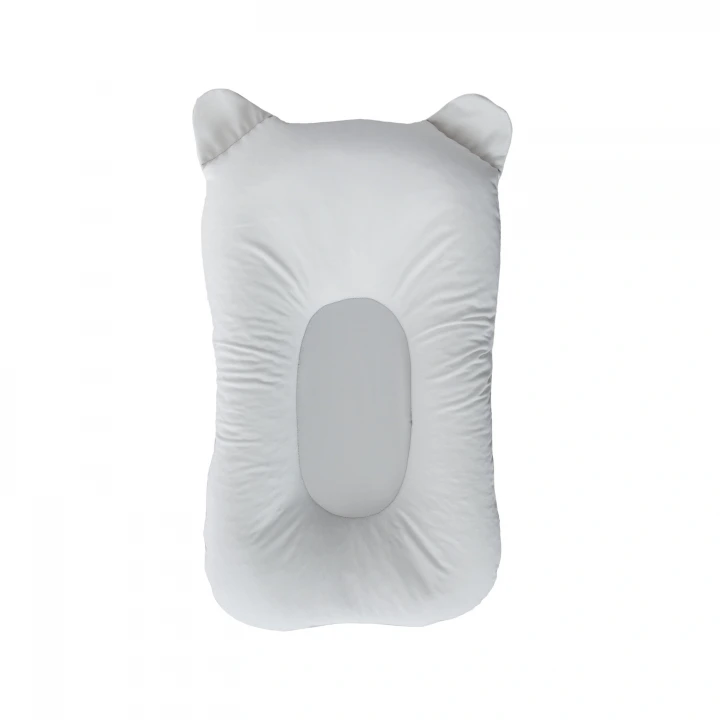 Babyjem Sevimli Kedi Köpüklü Bebek Banyo Küvet Yatağı Gri (Straforlu - Suda Batmaz)