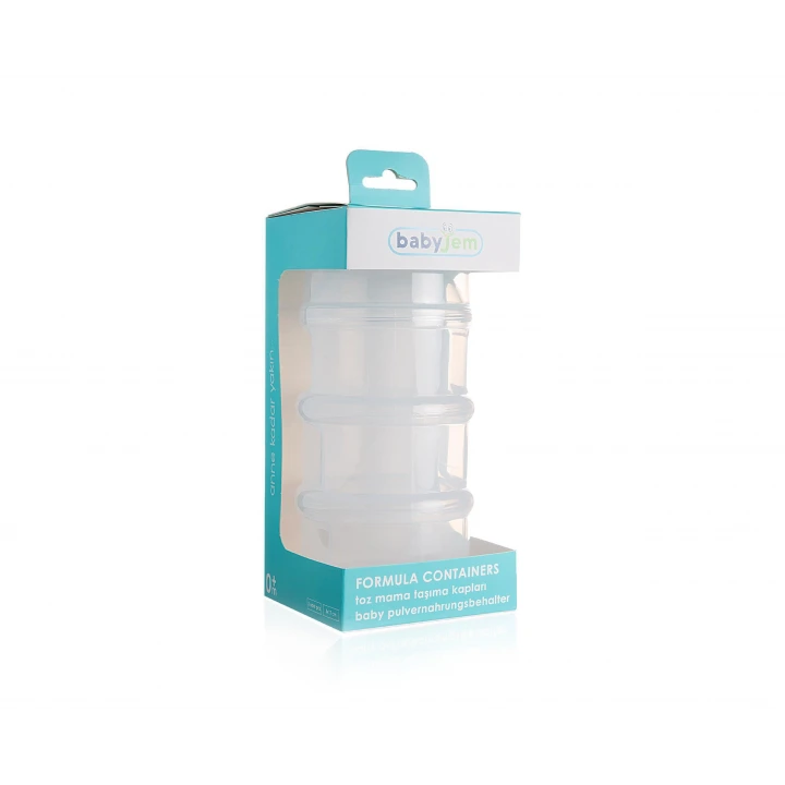 Babyjem Katlı Toz Mama Kabı Beyaz