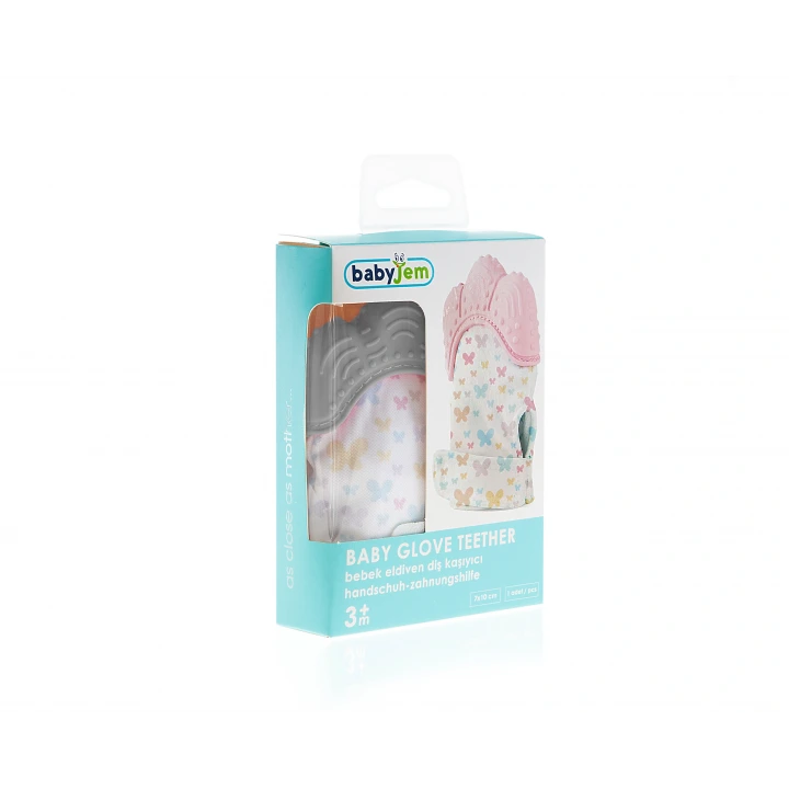 Babyjem Diş Kaşıyıcı Eldiven Gri