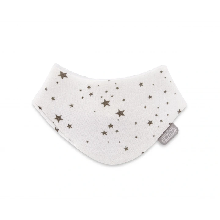 Yenidoğan Fular Yıldızlı Önlük Gri