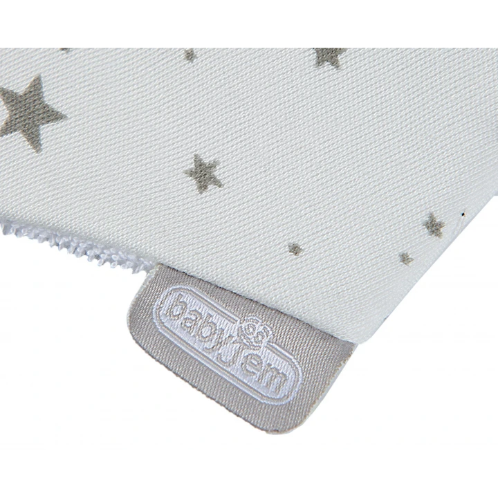 Yenidoğan Fular Yıldızlı Önlük Gri