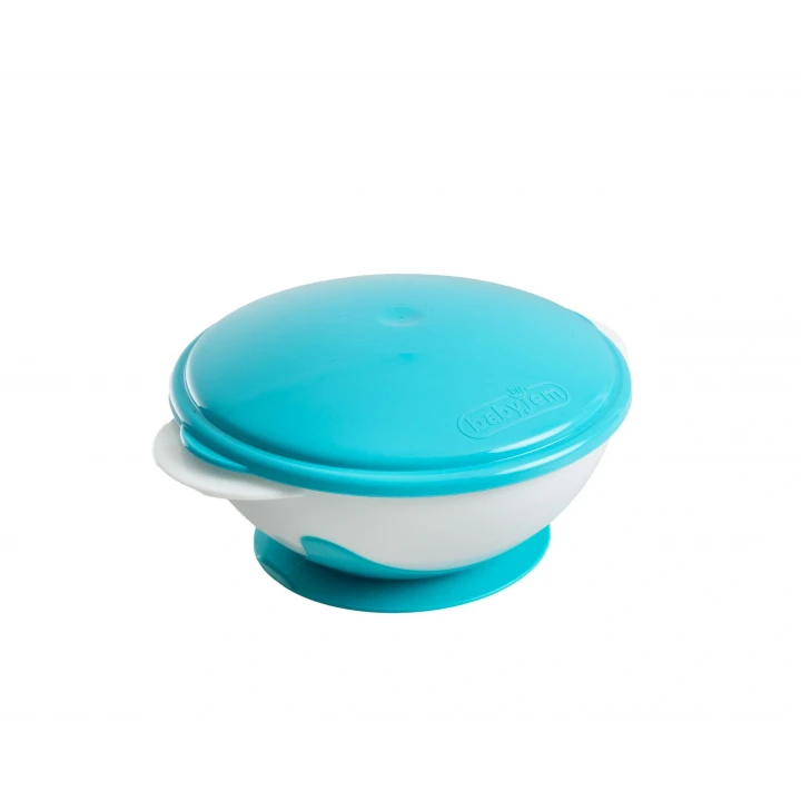 Babyjem Vakumlu Mama Tabağı Mavi