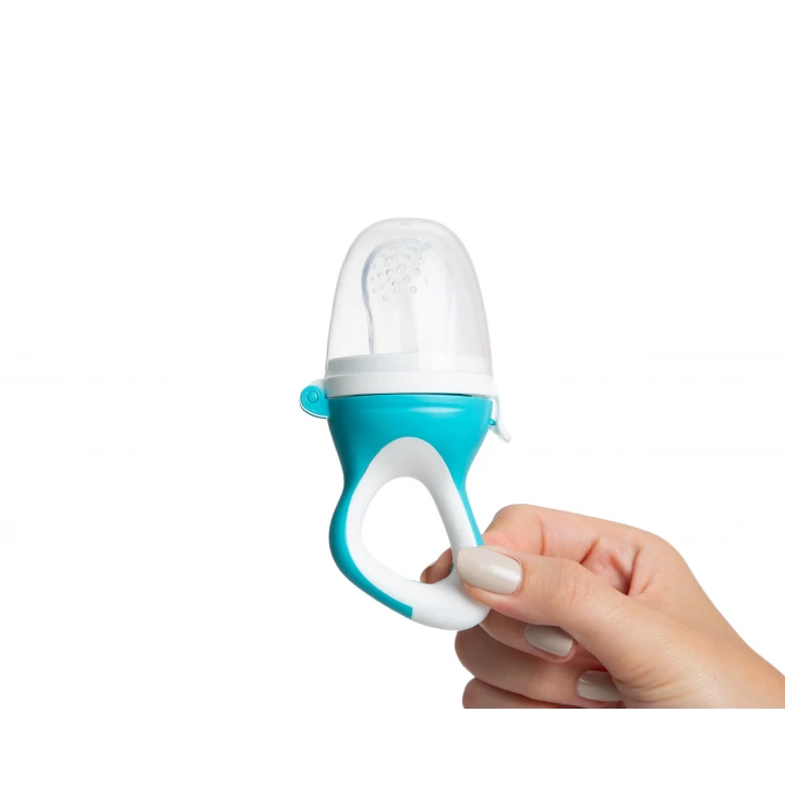 Babyjem Silikon Yumuşak Uçlu Meyve Süzgeçi Sebze Emziği Mavi