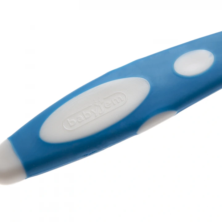 Babyjem Yumuşak Uçlu Mama Kaşığı Yeşil-Mavi
