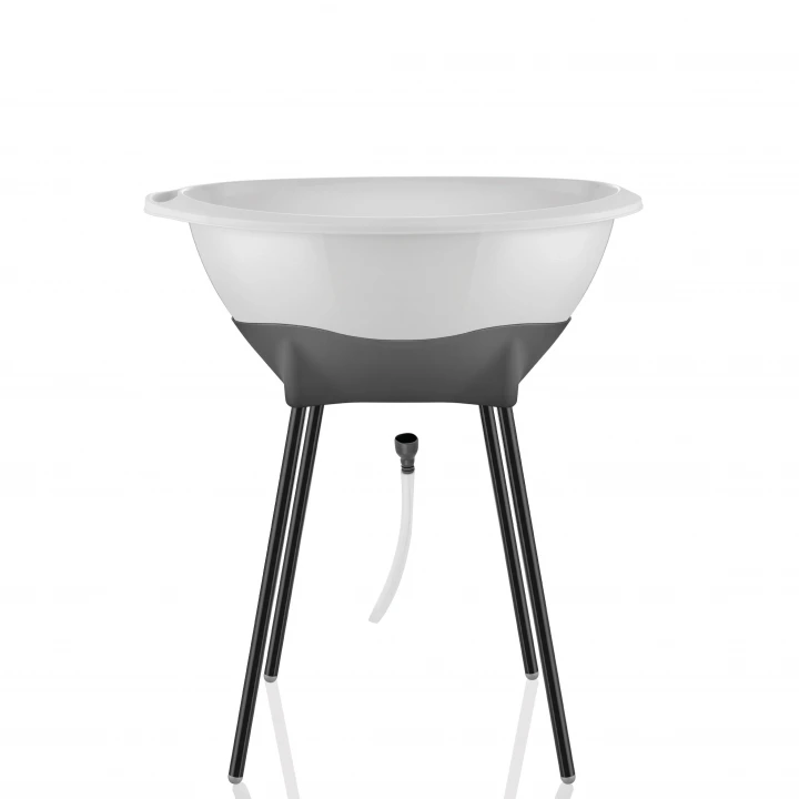 Babyjem Yeni Nesil Elegant Su Tahliyeli Giderli Ayaklı Bebek Küveti Kum Beji