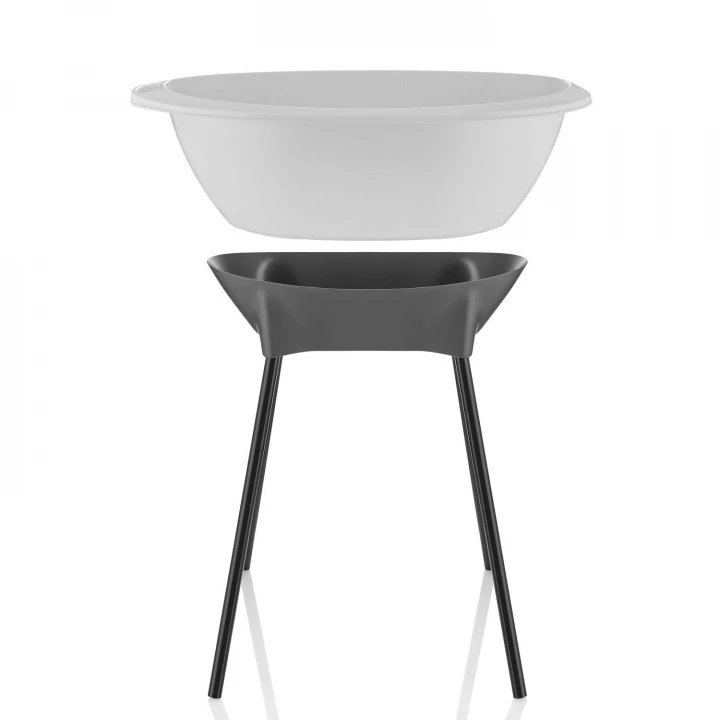 Babyjem Yeni Nesil Elegant Su Tahliyeli Giderli Ayaklı Bebek Küveti Kum Beji