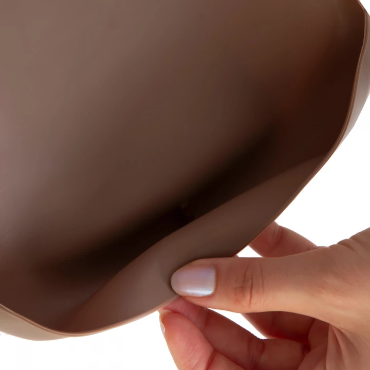 Babyjem Mini Silikon Önlük Latte