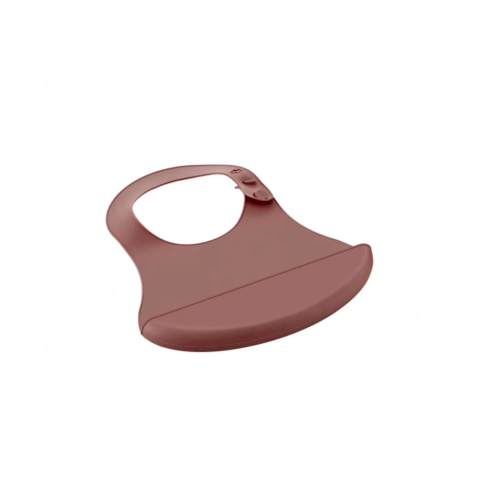 Babyjem Mini Silikon Önlük Mocha