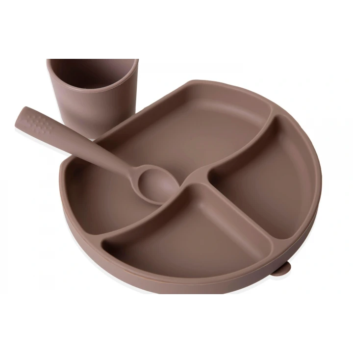 Babyjem Silikon Beslenme Seti Latte