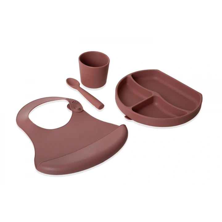 Babyjem Silikon Beslenme Seti Mocha